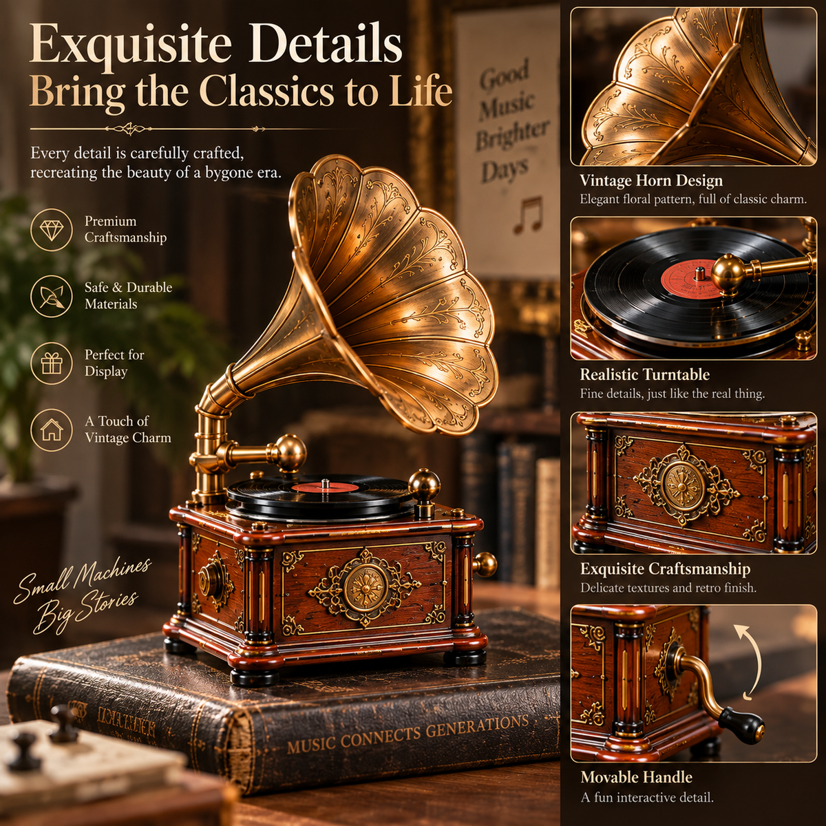 24 Days of Vintage Phonographs — A Journey Through the Golden Age of Sound 🎵