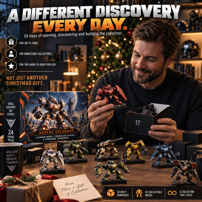 🤖 24 Days of Mechanical Discovery – 24 Unique Sci-Fi Mech Collectibles