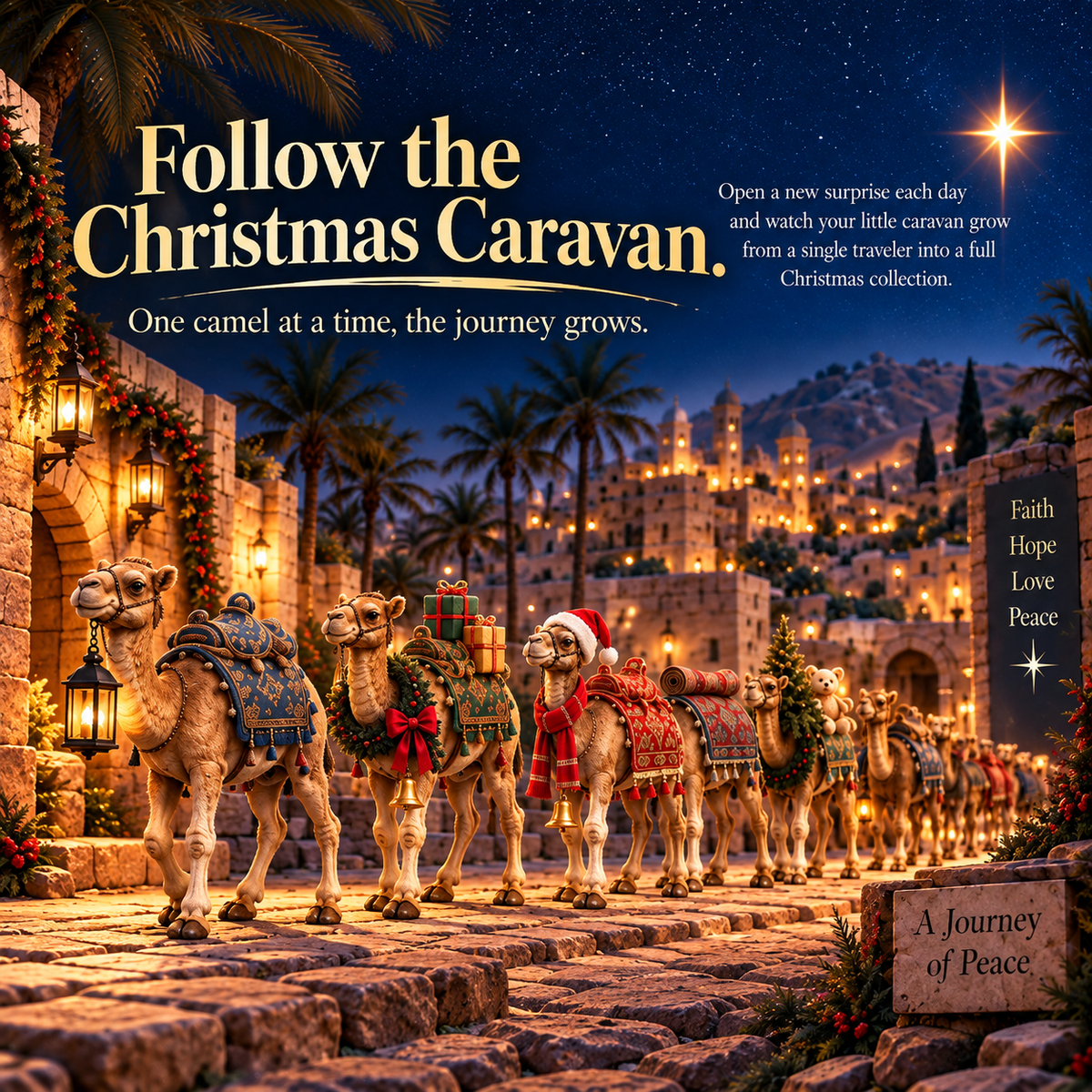 🐪 Build Your Christmas Caravan — 24 Days of Christmas Camels