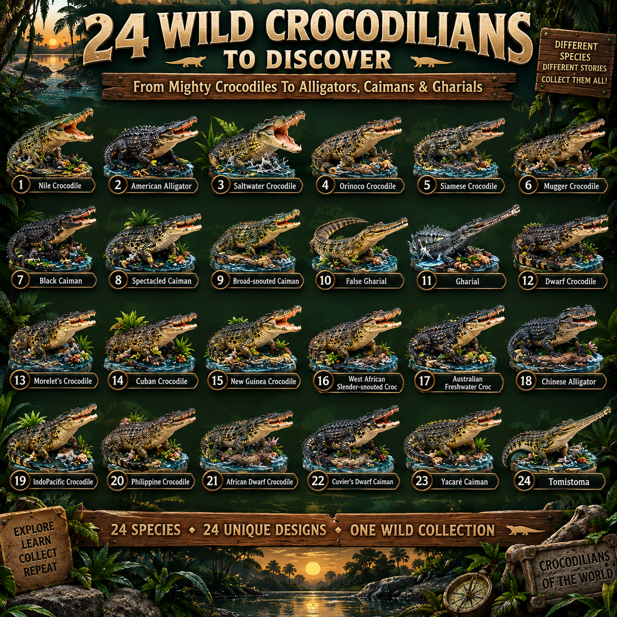🐊 24 Days. 24 Wild Discoveries-CROCODILE WORLD