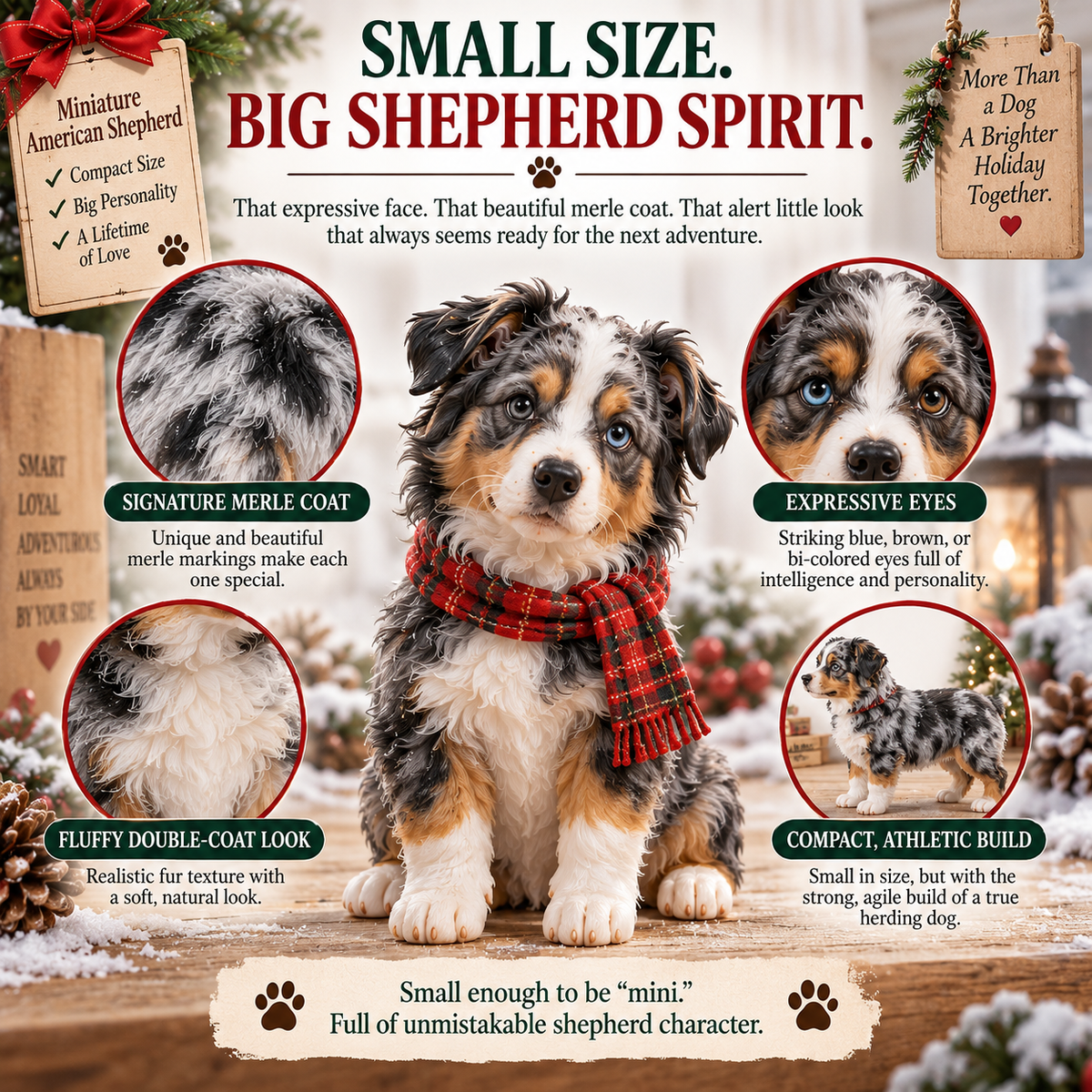 24 Days of Mini American Shepherds – Small Paws, Big Christmas Adventures 🐾🎄