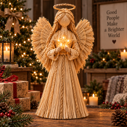 Straw Angels of Light – Handcrafted-Inspired Symbols of Hope, Faith & Love ✨