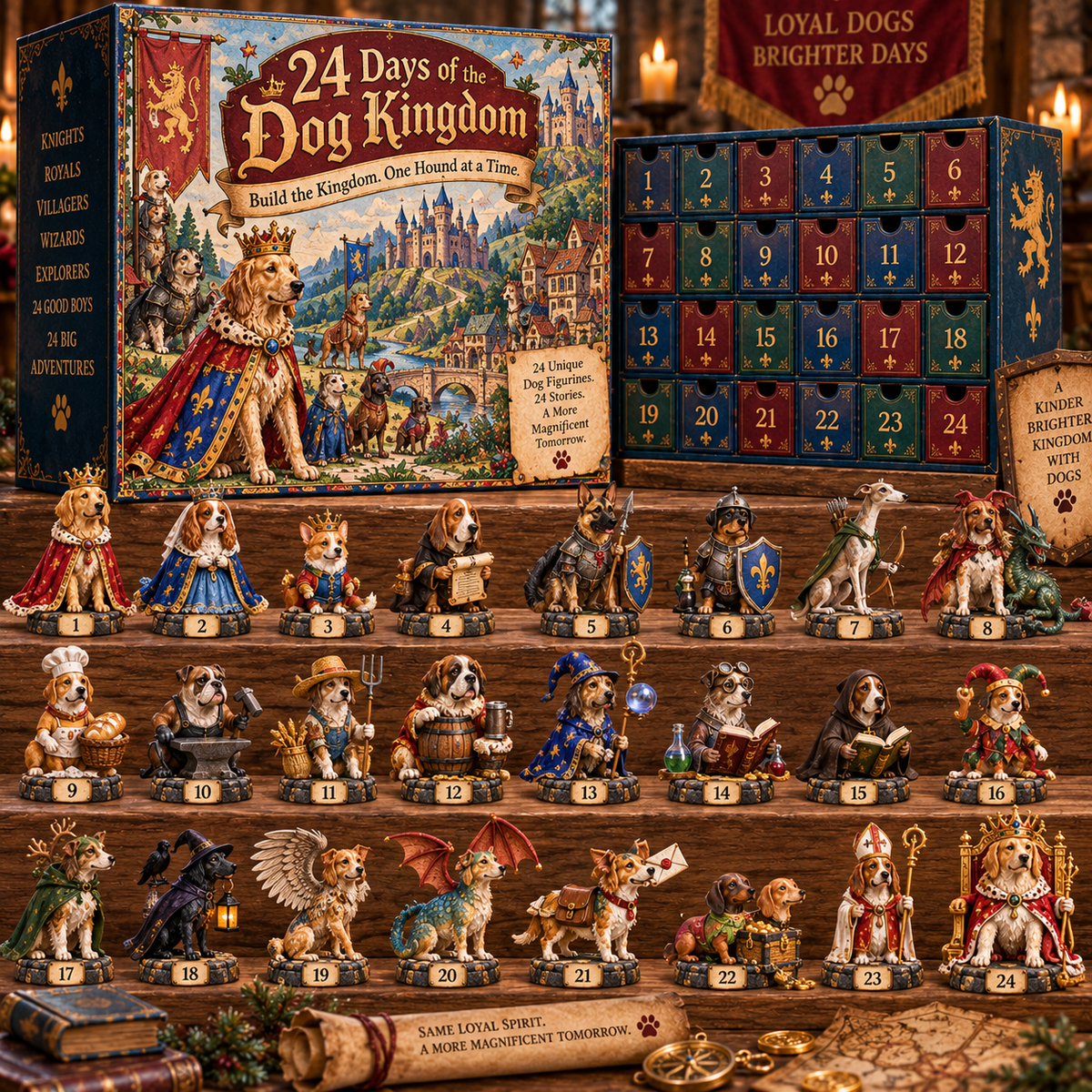 🐕🏰 24 Days of Medieval Dogs — 24 Hounds, Two Kingdoms, One Legendary Collection