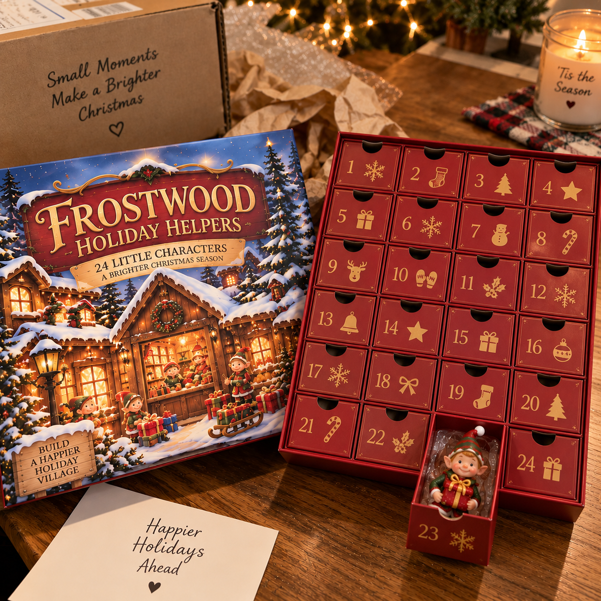 🎄 Frostwood Holiday Helpers – 24 Little Christmas Workshop Characters