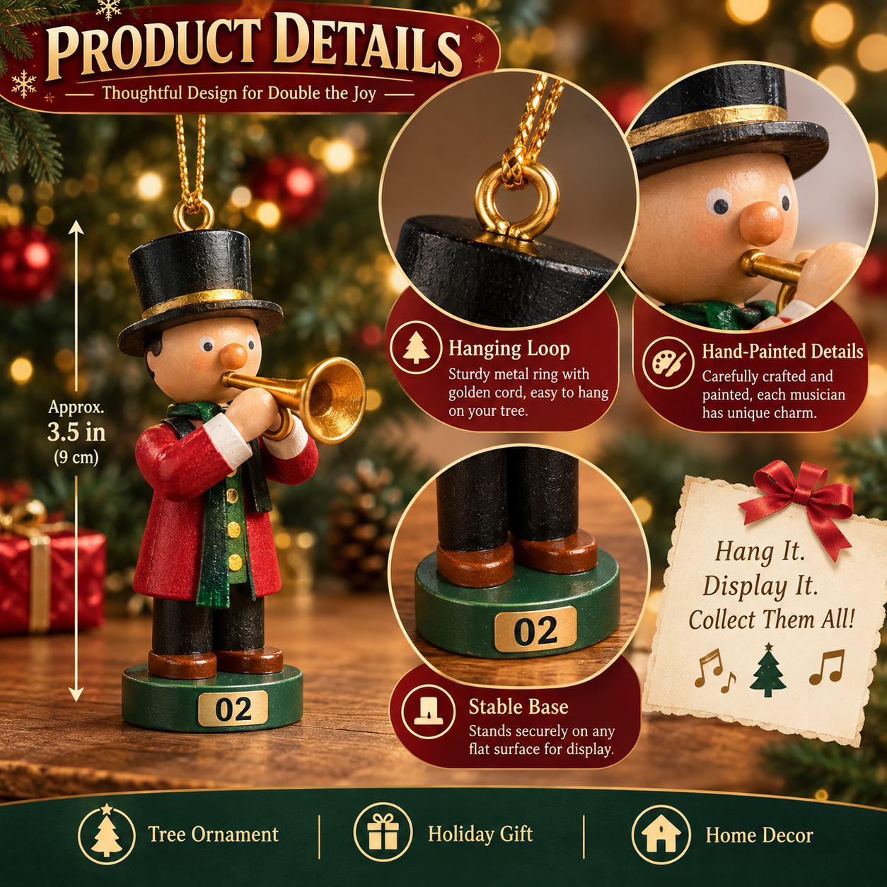 Christmas musician ornament product details