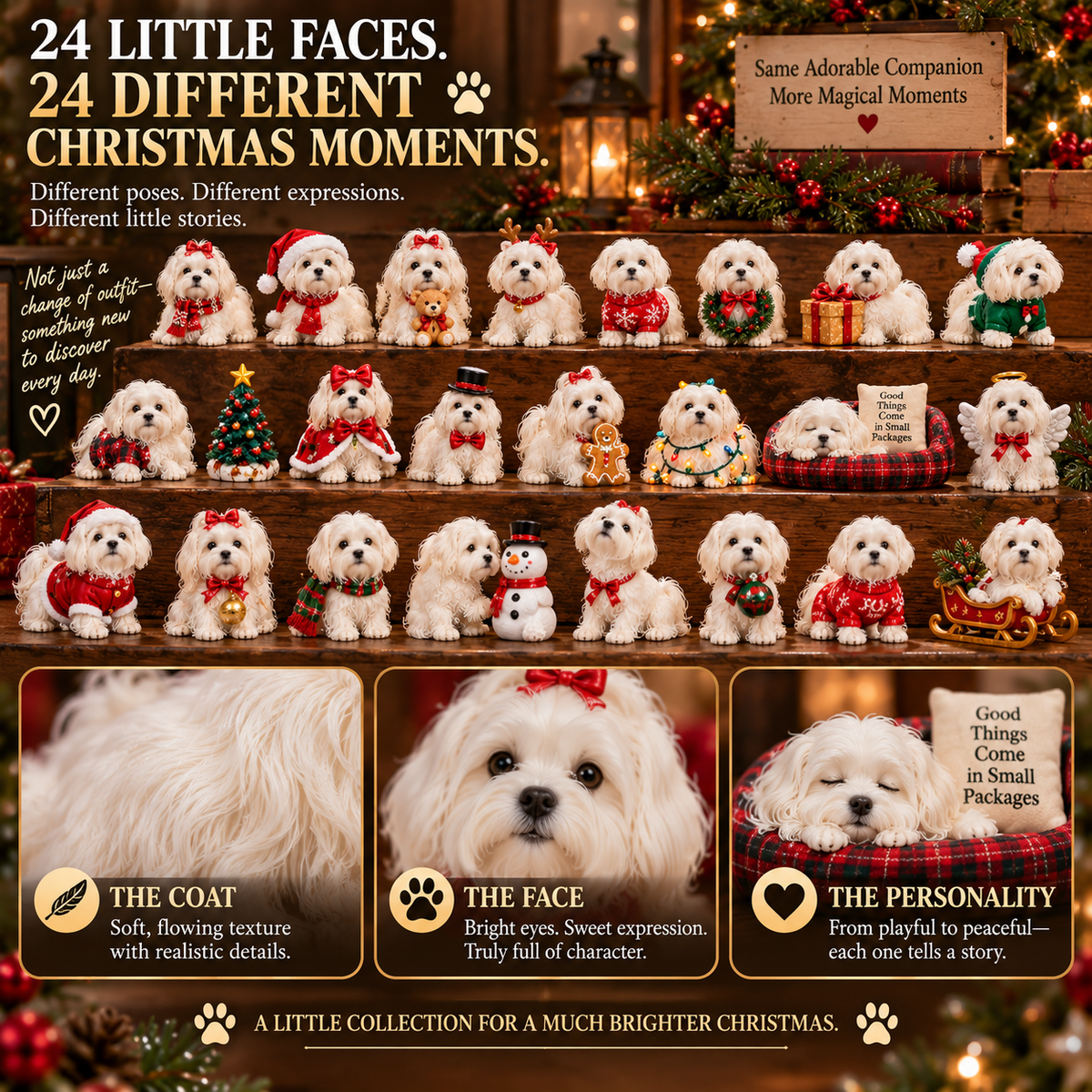 24 Days of Maltese Joy – A Christmas Collection of Little Moments & Big Love🐾❤️