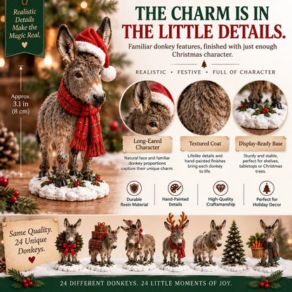🫏 Kind Ears, Brighter Days — 24-Day Donkey Christmas Collection