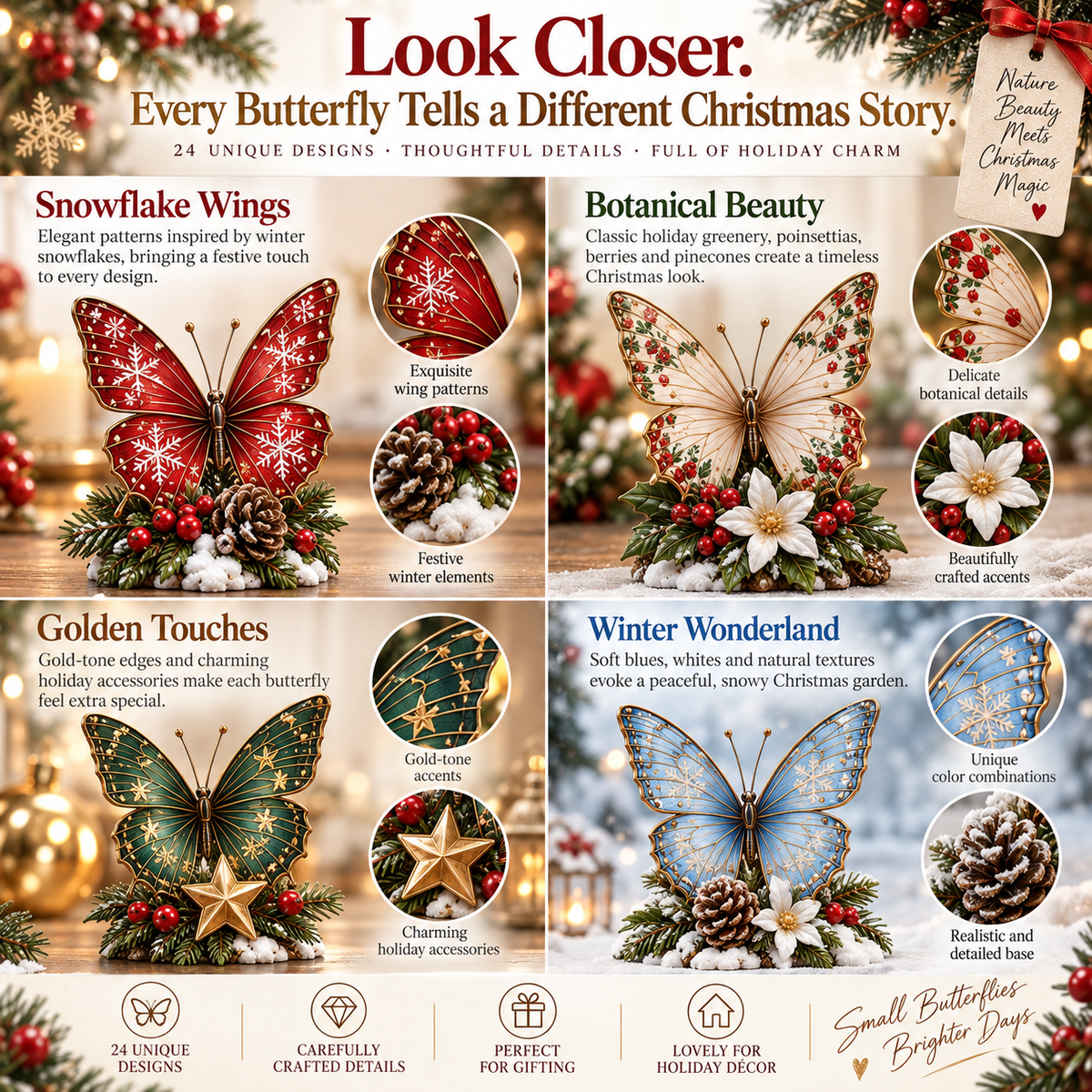 🦋 24 Days of Christmas Butterflies – 2026 Advent Calendar Collection