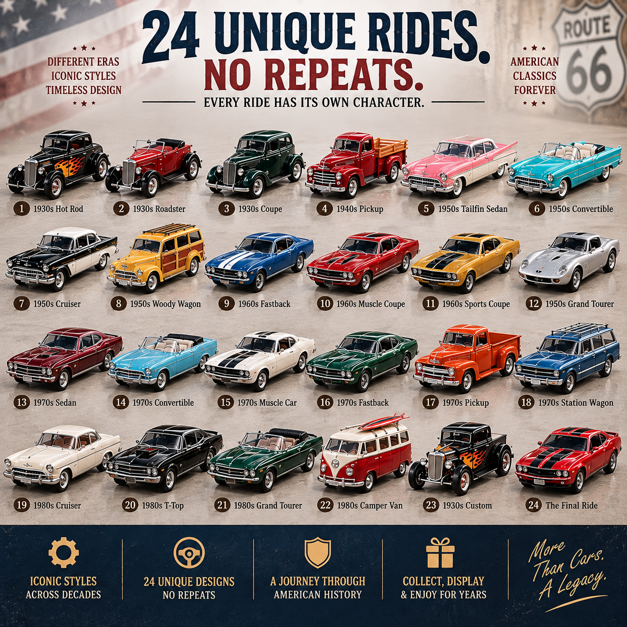 🏁 24 Days of American Motors – 24 Unique Classic Car Collectibles 🚗