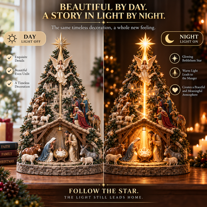 Follow the Star – Bethlehem Nativity Christmas Tree Light