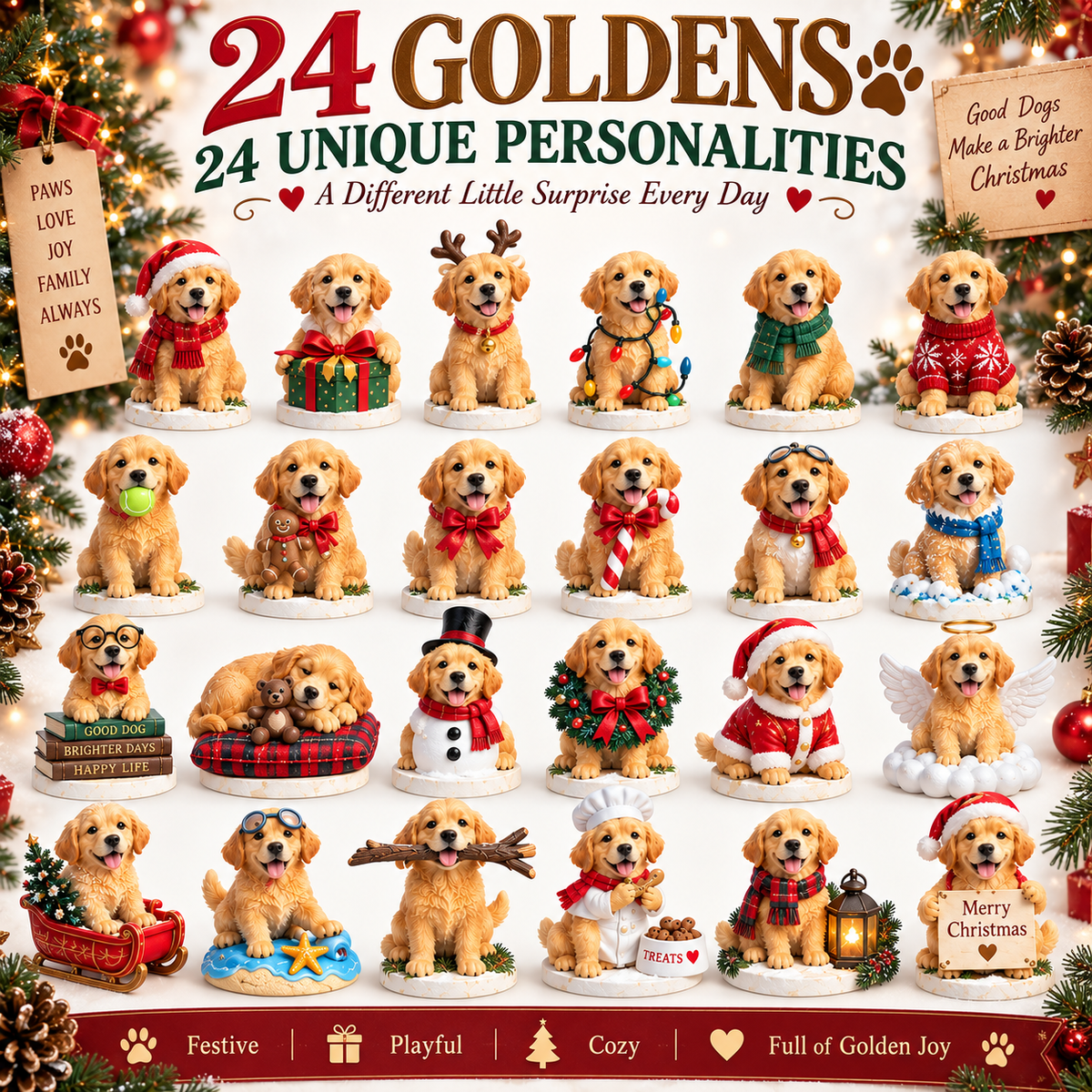 24 Days of Golden Joy 🎄🐾