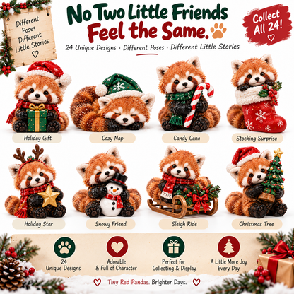 🐾 24 Days of Little Red Pandas — 24 Tiny Personalities to Discover 🎁