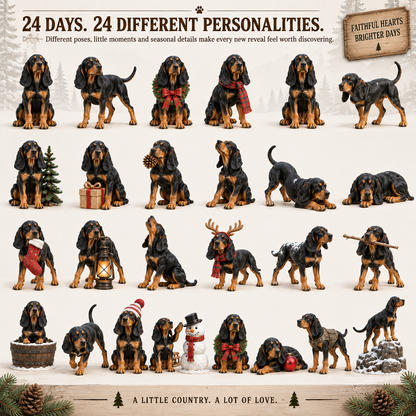 🐾 24 Days of Black & Tan Coonhound – Country Companions Advent Calendar
