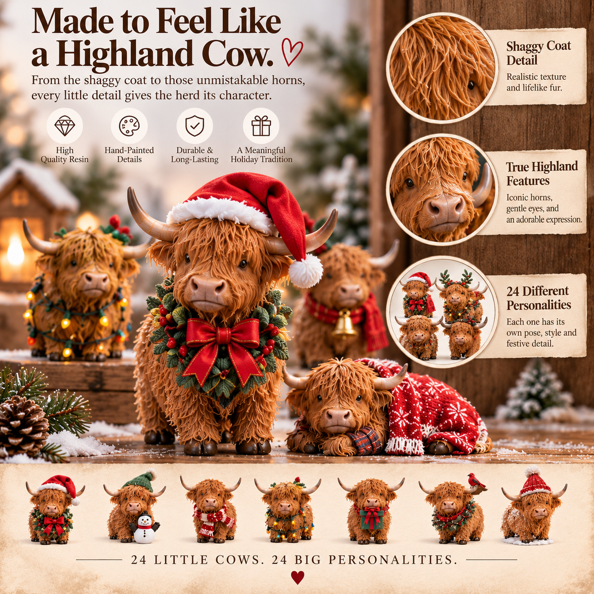 24 Days of Highland Christmas – A Little Cow, A Little Joy Each Day 🐮🎄