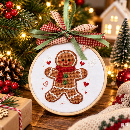🎁LAST DAY 49% OFF-🎄Complete Christmas Embroidery Ornament DIY Kit