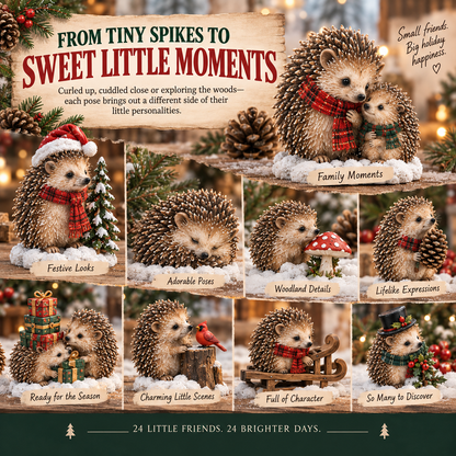 🦔🎄24 Days of Hedgehogs – A Woodland Christmas