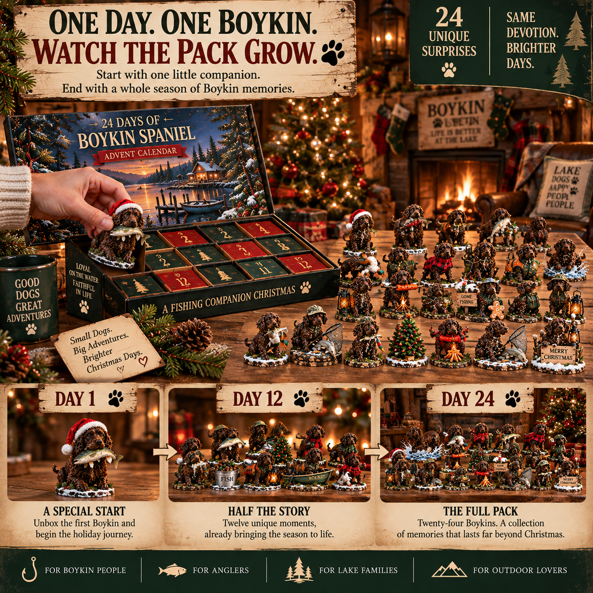 🎣🐾24 Days of Boykin Life – A Fishing Companion Christmas Collection