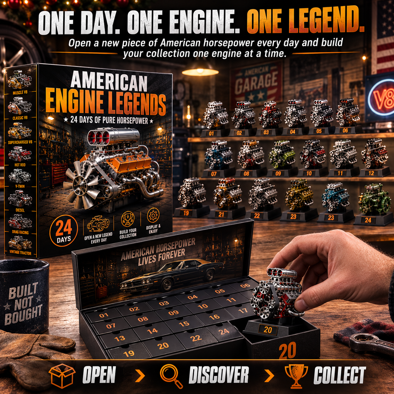 24 Days of Horsepower – American Engine Legends Advent Calendar for Car Lovers
