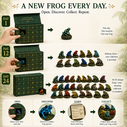 Frogs of the World– 24-Day Realistic Frog Advent Calendar