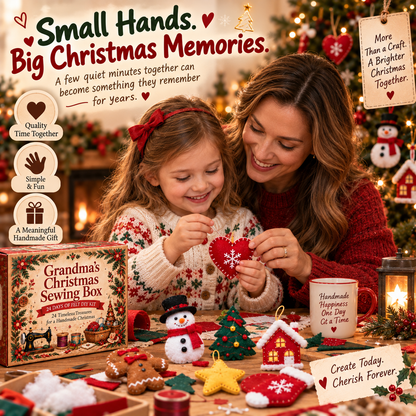🎄 24 Days of Handmade Christmas — Felt Ornament Sewing Kit