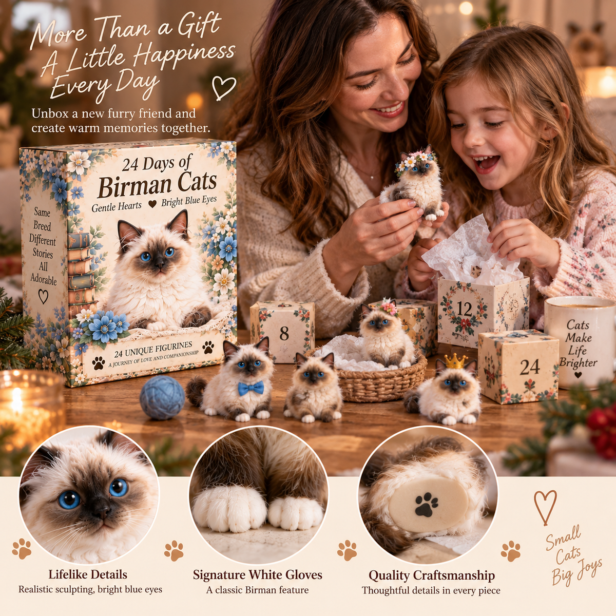 🐾 24 Days of Birman Cats — 24 Bright Blue Eyes, 24 Gentle Personalities