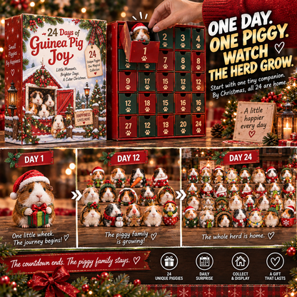 🐹🎄24 Days of Guinea Pig Joy – Tiny Paws, Big Personalities & Christmas Surprises