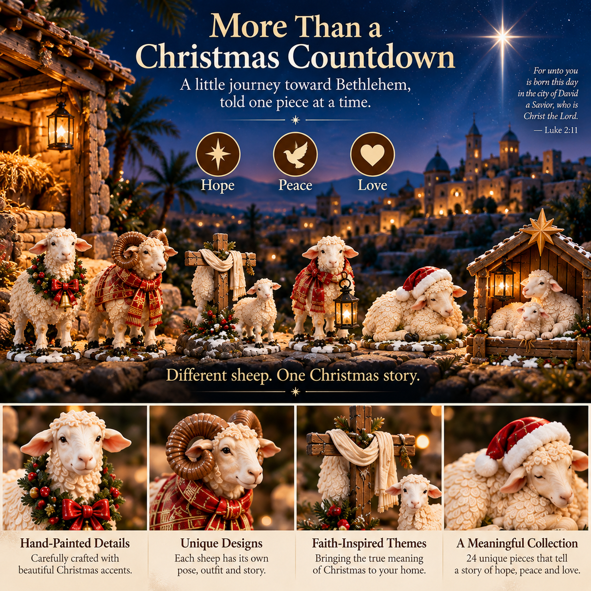 🐑 24 Days of the Christmas Lamb — A Journey of Faith, Hope & Love