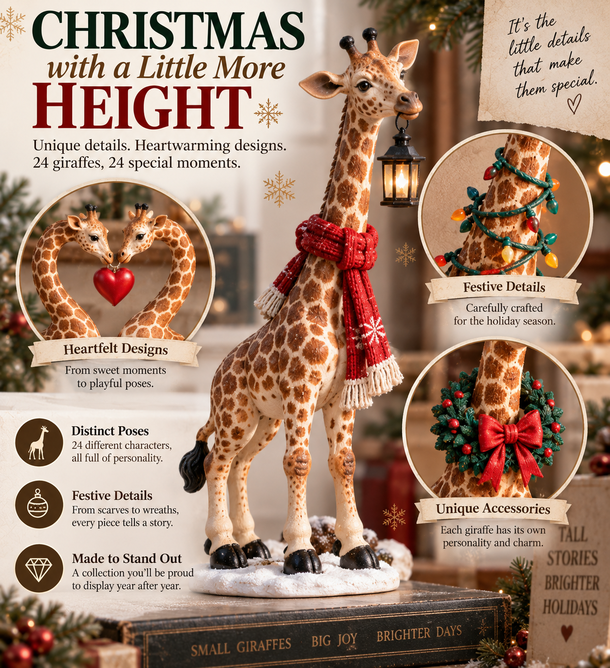 🦒 24 Days of Giraffe Christmas — 24 Unique Holiday Characters