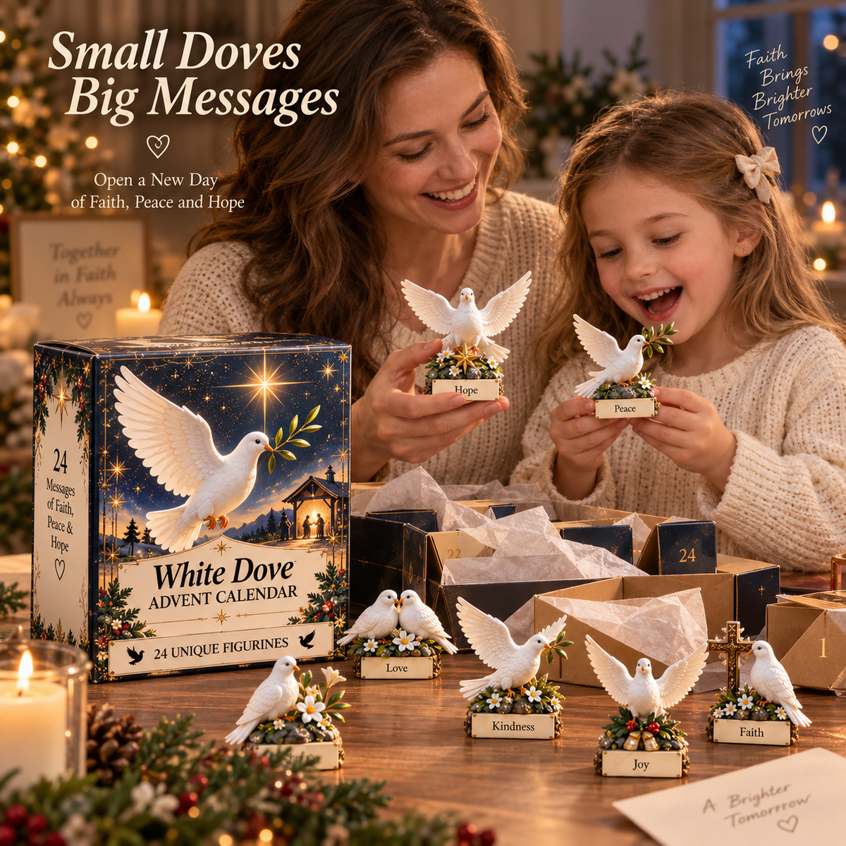 ✝️ 24 Days of White Doves — A Journey of Faith, Peace & Hope