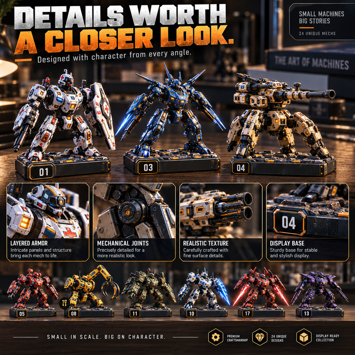 🤖 24 Days of Mechanical Discovery – 24 Unique Sci-Fi Mech Collectibles