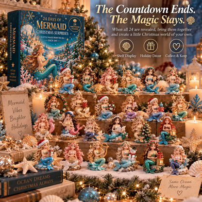 🧜‍♀️ 24 Days of Mermaid Christmas Magic – Ocean-Inspired Holiday Collection 🎄✨
