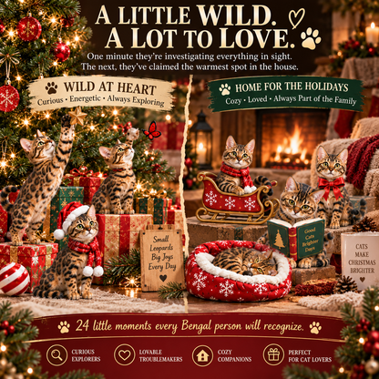24 Days of Bengal Cats – A Wild Little Christmas Collection 🐆🎄
