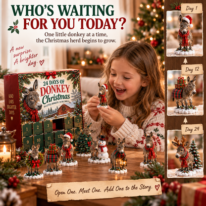 🫏 Kind Ears, Brighter Days — 24-Day Donkey Christmas Collection