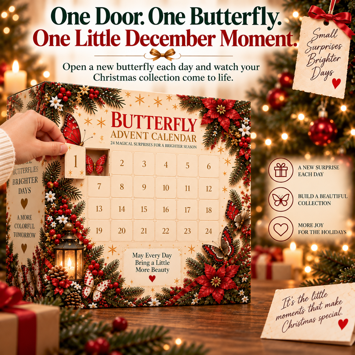 🦋 24 Days of Christmas Butterflies – 2026 Advent Calendar Collection