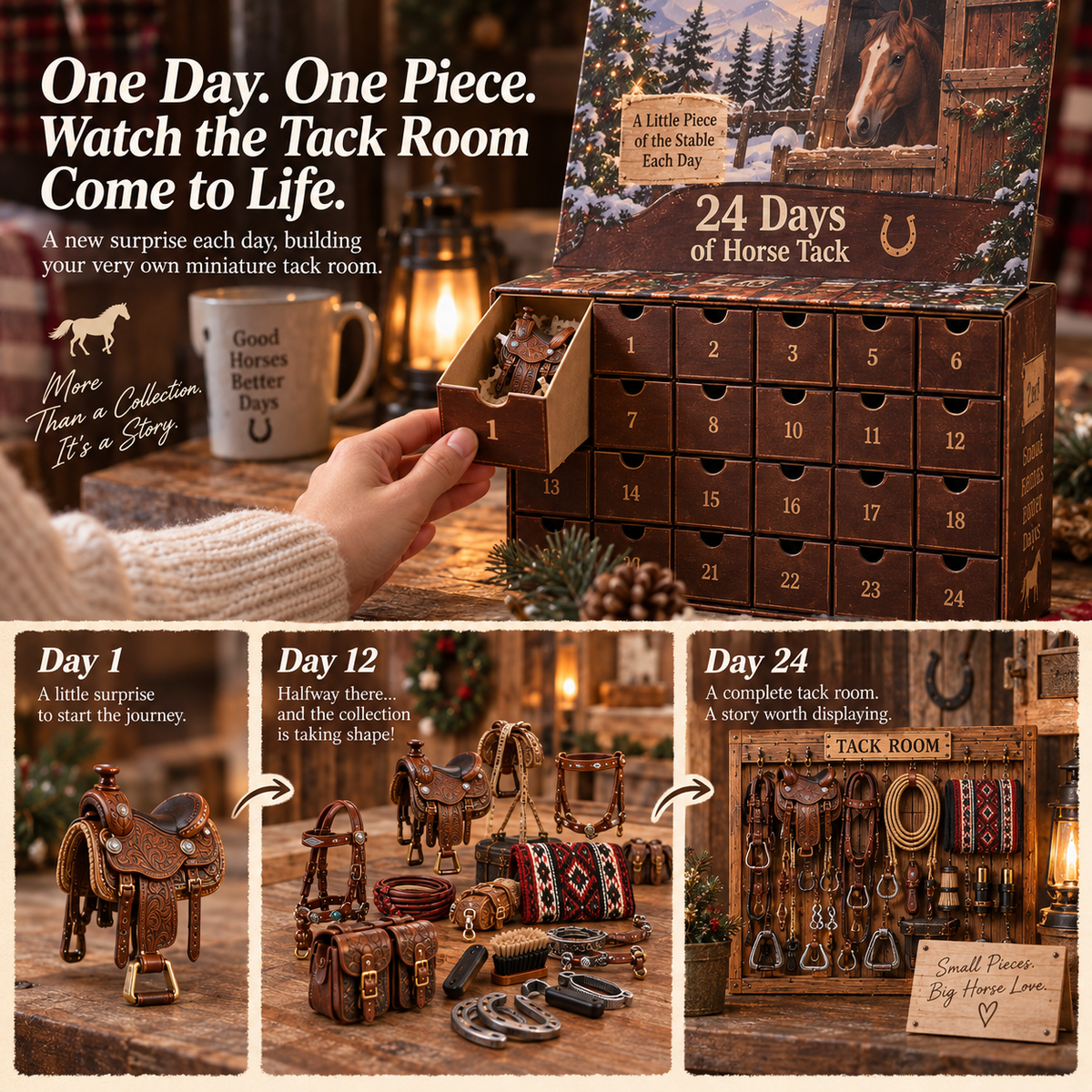 24 Days of Horse Tack – Build Your Own Miniature Tack Room 🐎