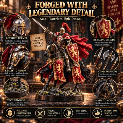 ⚔️ 24 Days of Medieval Legends – 24 Unique Knight Collectible Figures 🏰