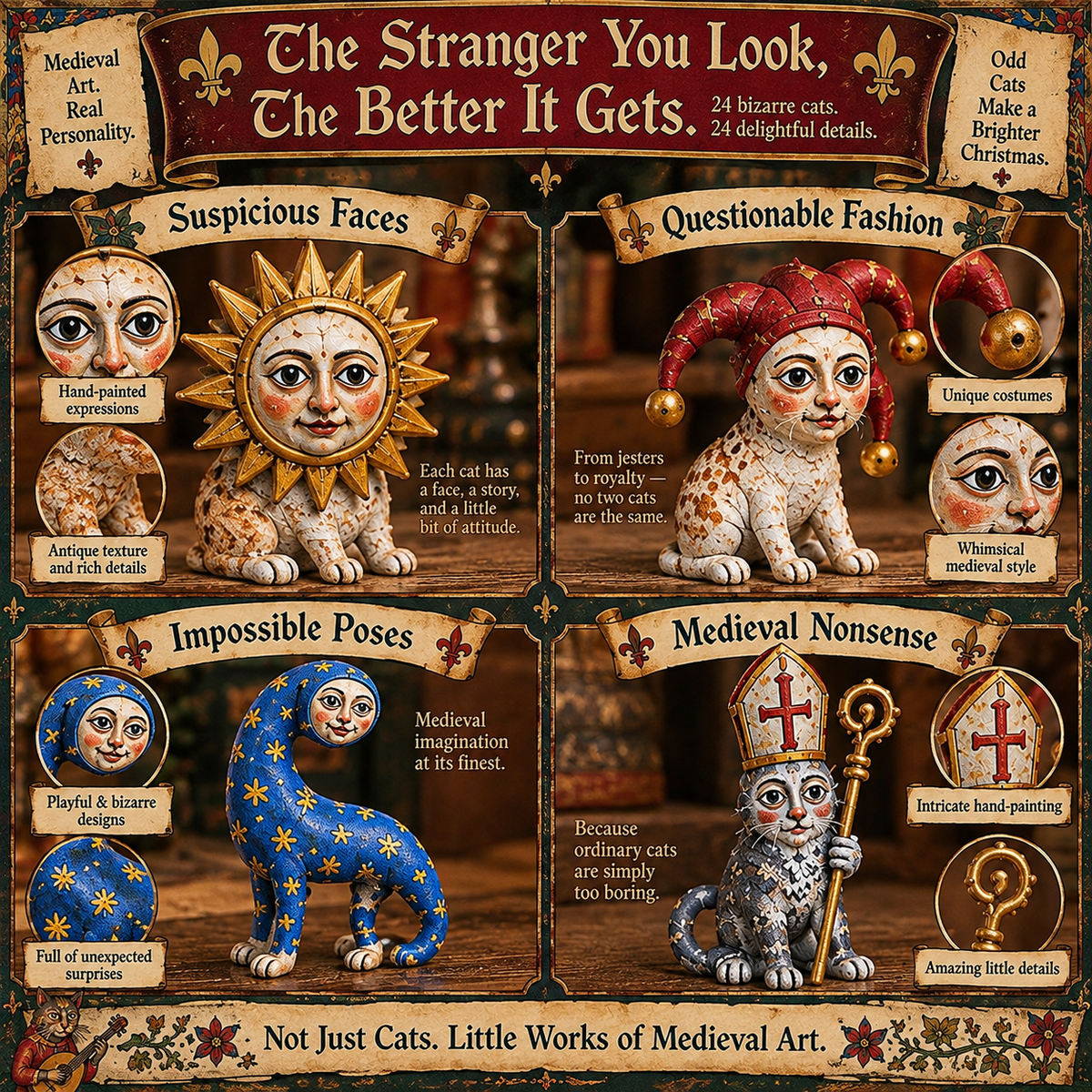🐈🏰 24 Days of Ugly Medieval Cats