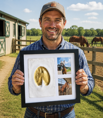 🐴Horse Hoofprint Keepsake Clay Kit💛Suitable for dogs, cats, babies, and couples.🖼️