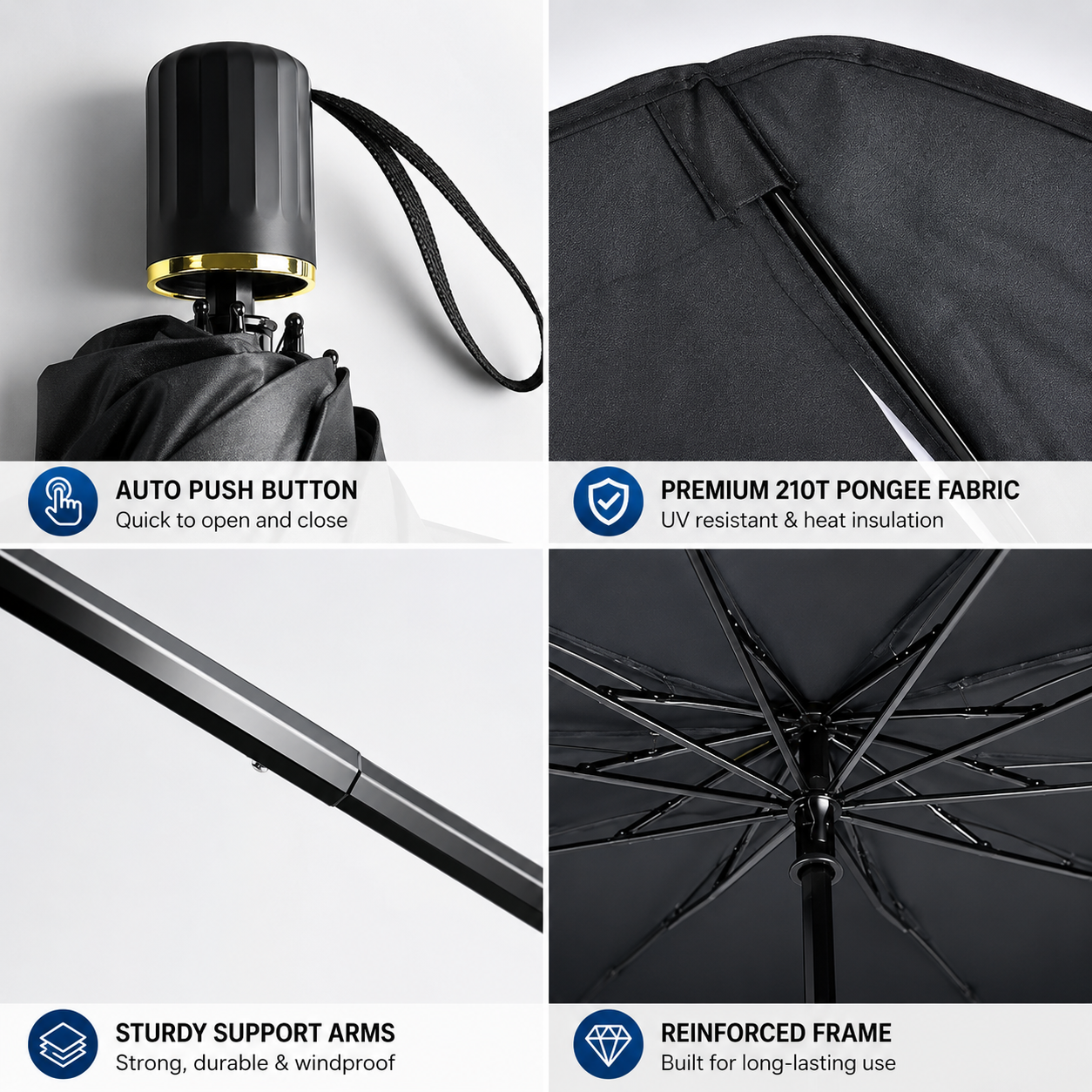 ✨️Last Day 49% OFF☀️🚗2026 Upgraded Car Windshield Sun Shade Umbrella