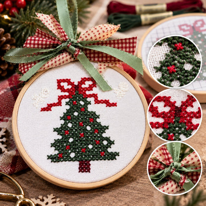 🎁LAST DAY 49% OFF-🎄Complete Christmas Embroidery Ornament DIY Kit