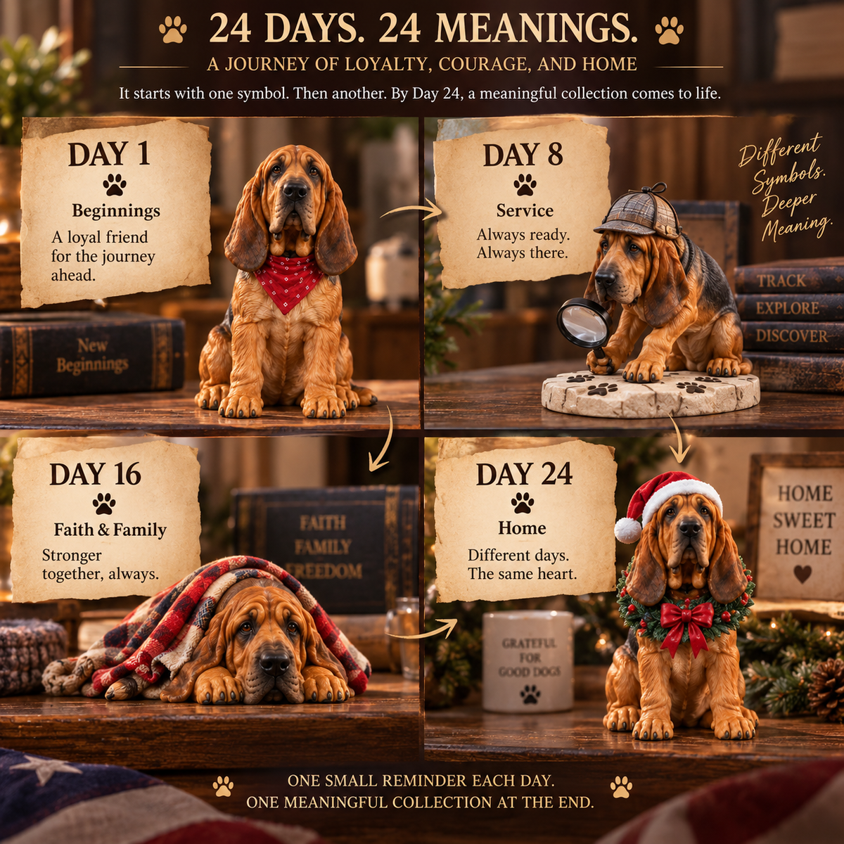 🐾 24 Days of Bloodhound — 24 Unique Hound Personalities to Discover & Collect