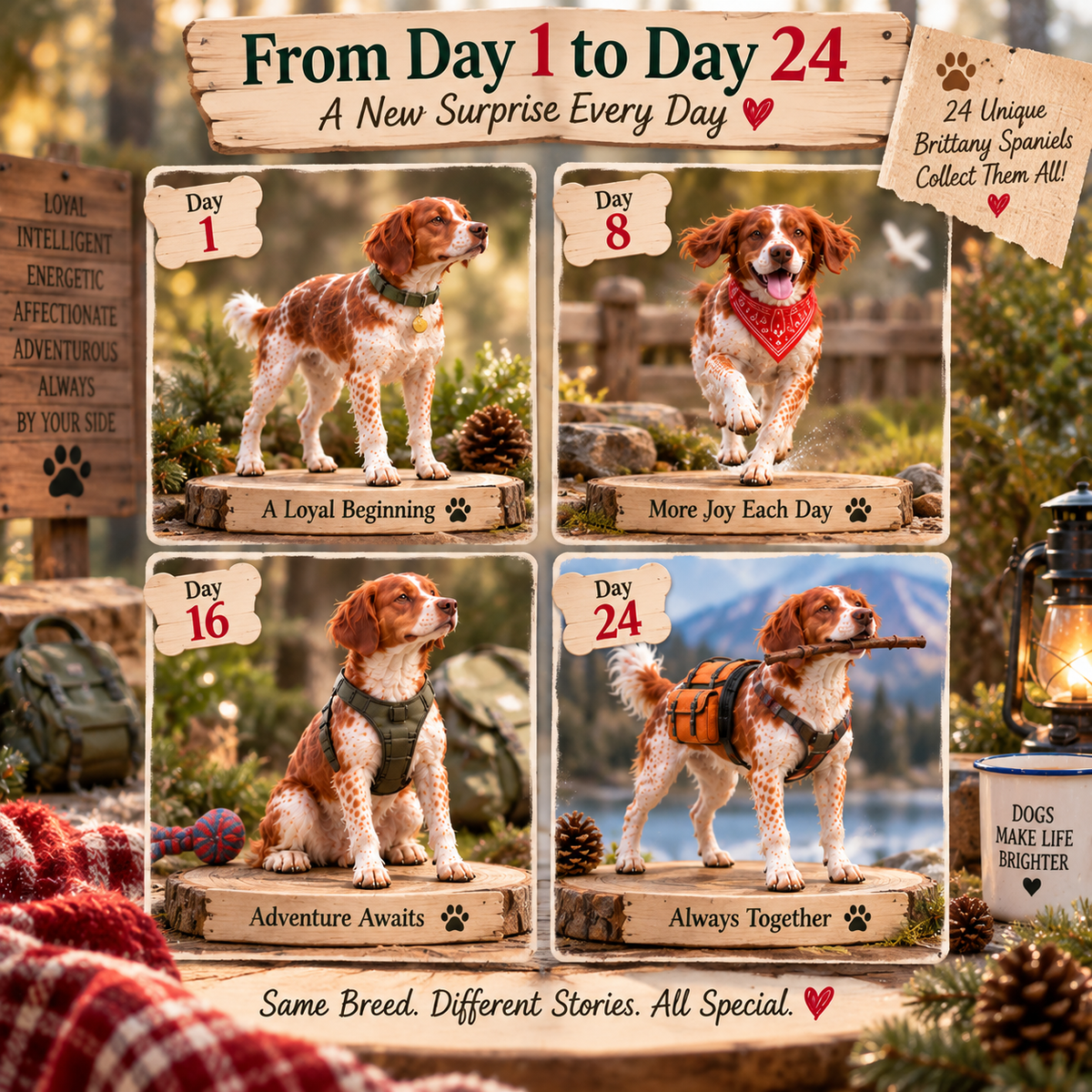 24 Days of Brittany Spaniels – 24 Personalities, One Unforgettable Pack