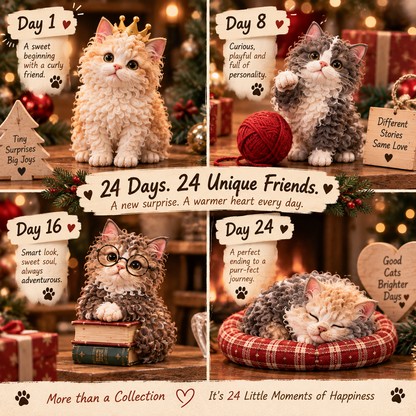 24 Days of Curly Chaos – Selkirk Rex Collectible Countdown Meet 24 Different Little Personalities, One Curl at a Time.