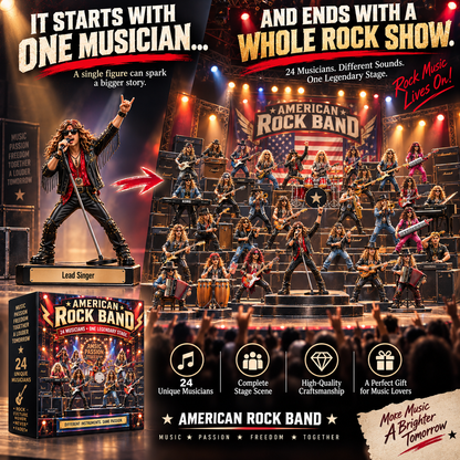 🎸 American Rock Band – 24 Icons of the Rock ’n’ Roll Stage