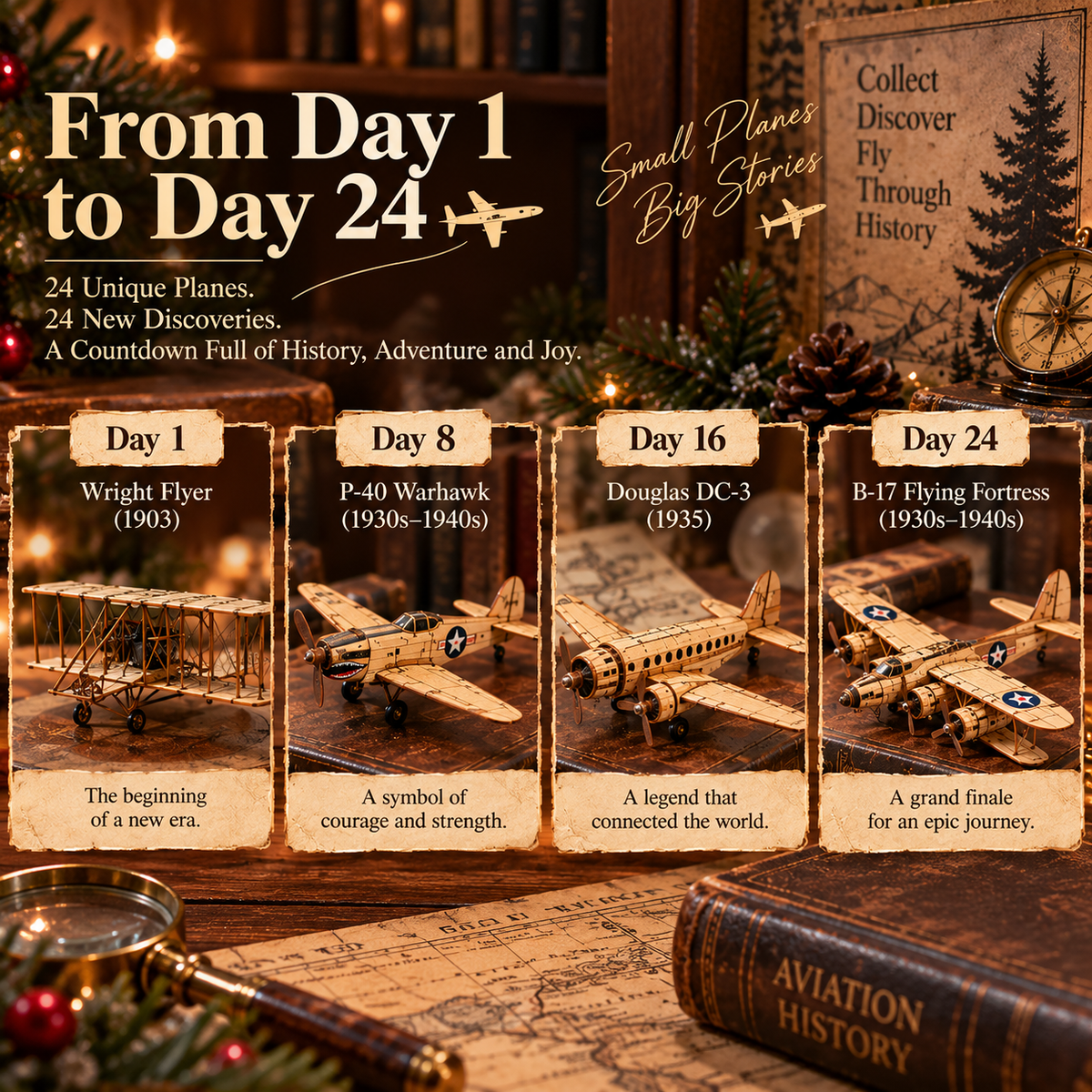 24 Days of Vintage Wooden Aircraft – A Journey Through the Story of Flight ✈️