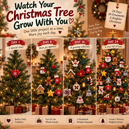 🎄 24 Days of Handmade Christmas — Felt Ornament Sewing Kit