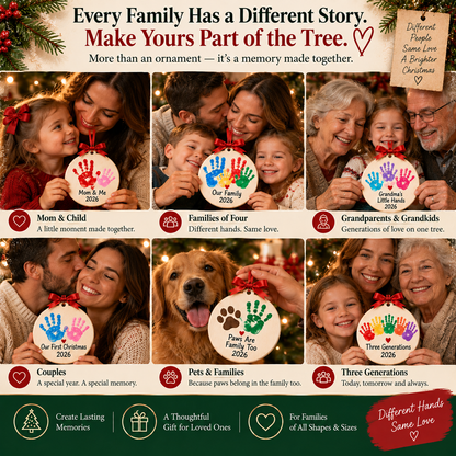 🎄 Family Handprint Christmas Keepsake Kit