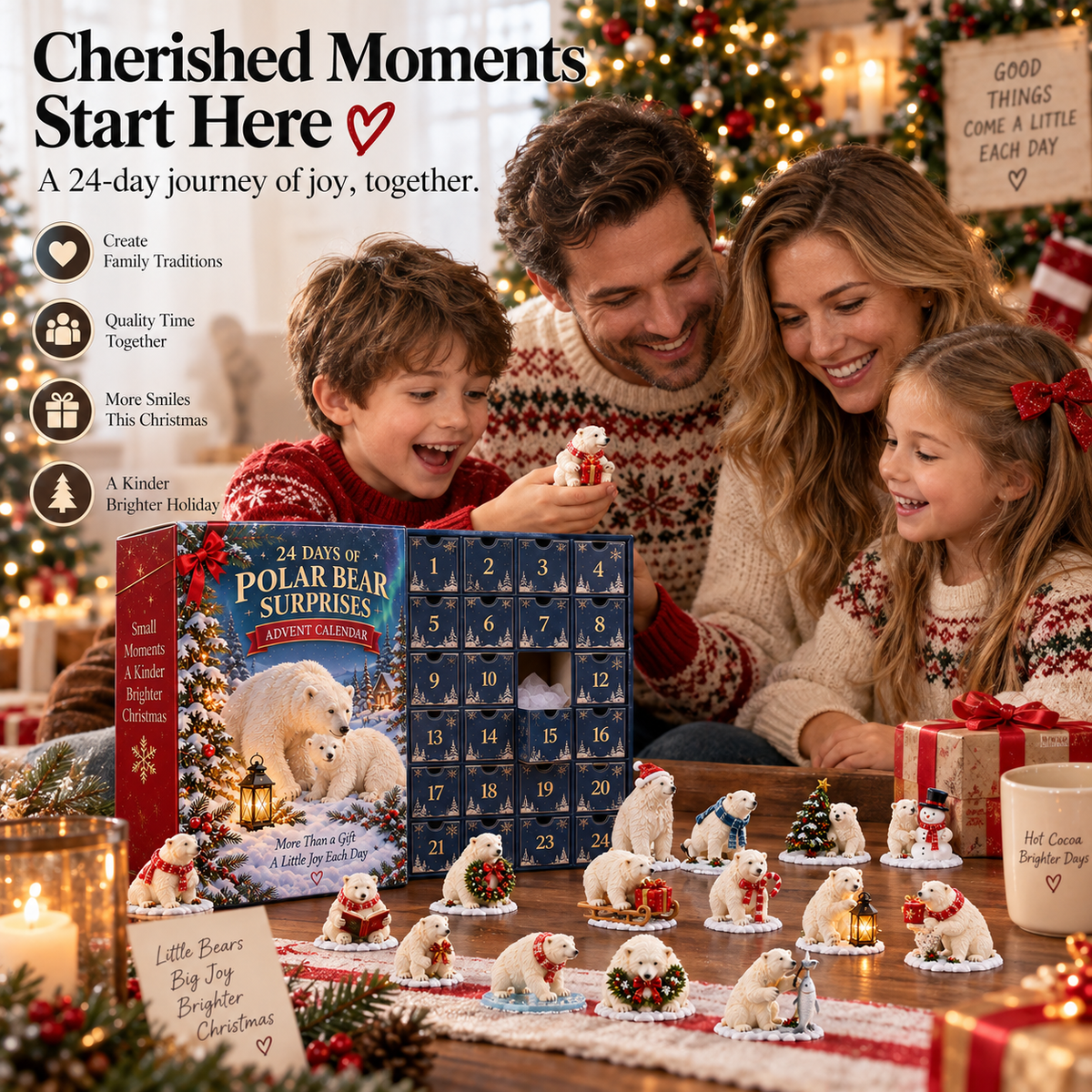24 Days of Polar Bear Christmas – A Little Winter Moment Each Day ❄️🐻‍❄️