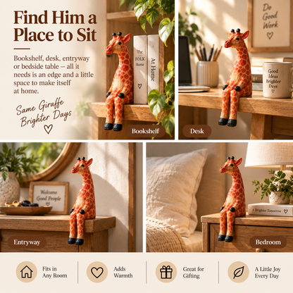 🦒 The Sitting Giraffe – Playful Shelf Décor
