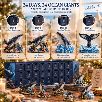 🐋24 Days of Ocean Giants – Humpback Whale Advent Calendar & Collectible Figurines